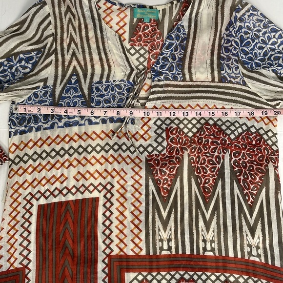 Antica Sartoria by Giacomo Cinque Swim Kaftan Dress Coverup Large - Picture 13 of 14